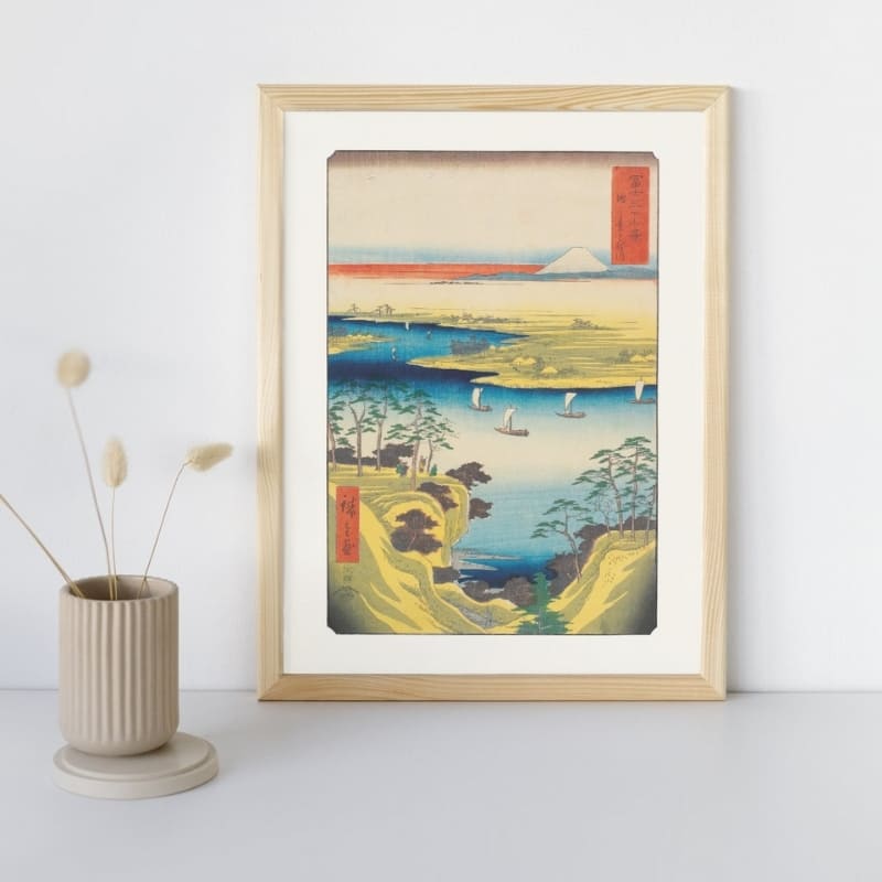 Japansk Hiroshige-plakat A3