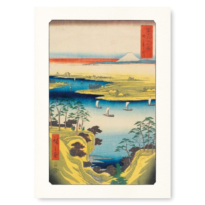 Japansk Hiroshige-plakat A3