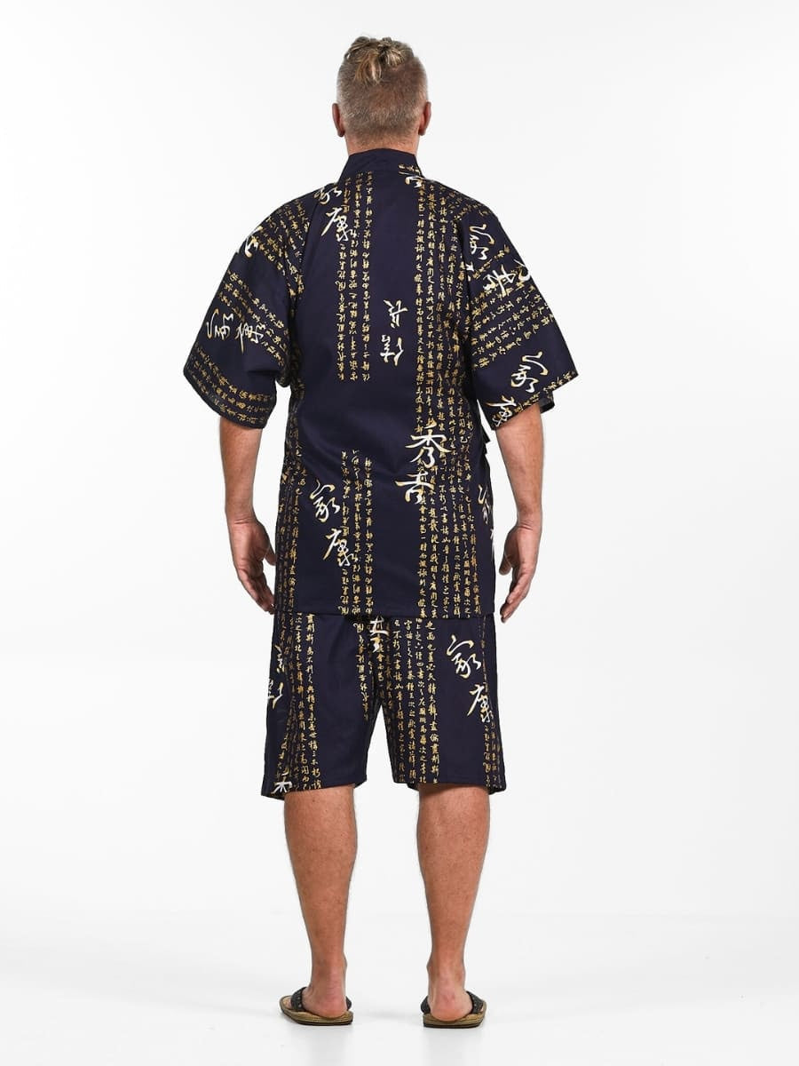Japansk Jinbei Man Kanji