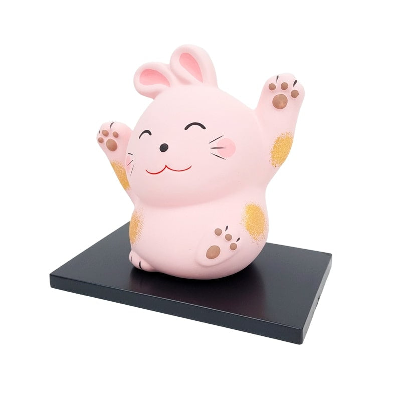 Japansk kaninfigur med positiv energi