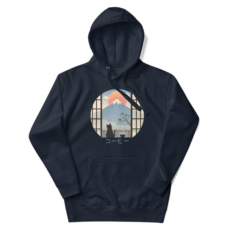 Japansk kat og Fuji-bjerget Sweatshirt S