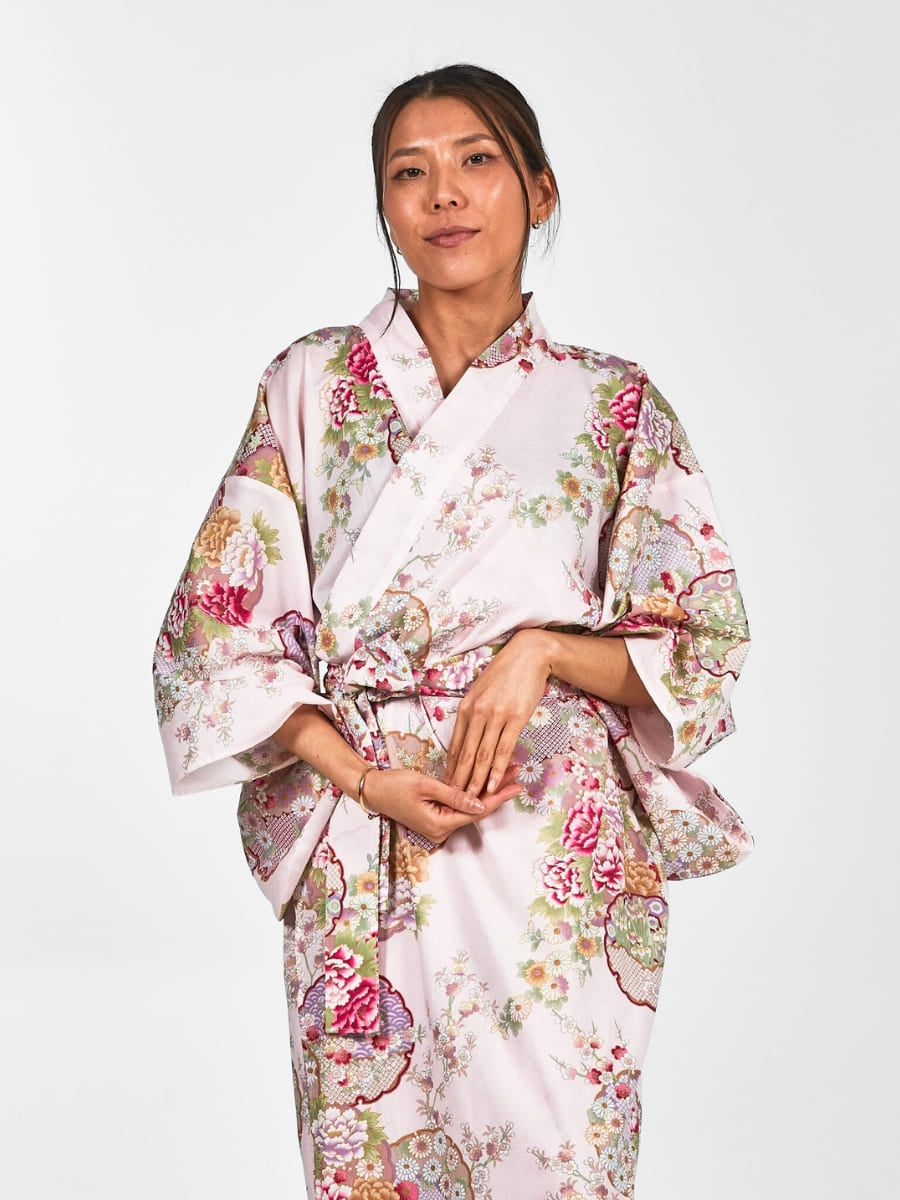 Japansk kimono Maru Mon til kvinder Én størrelse