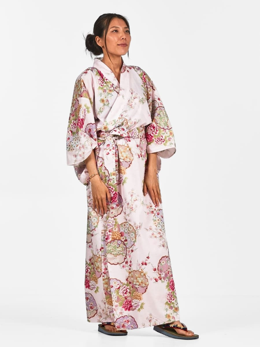 Japansk kimono Maru Mon til kvinder Én størrelse