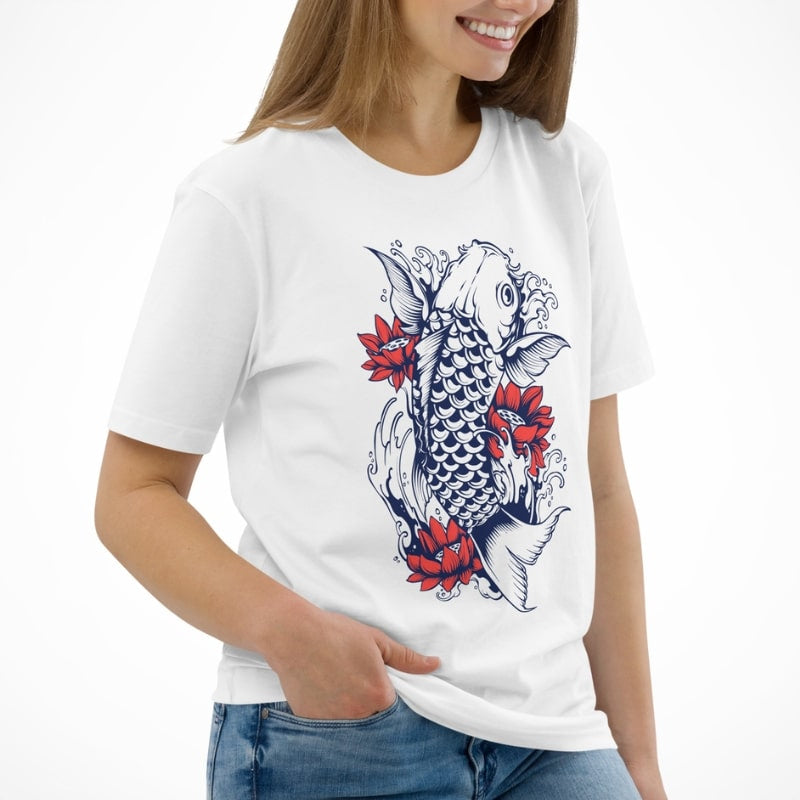 Japansk Koi Karpe T-shirt