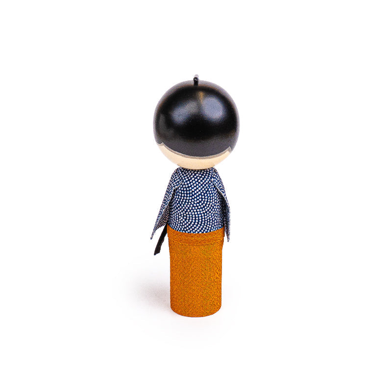 Japansk Kokeshi Dukke - Samurai