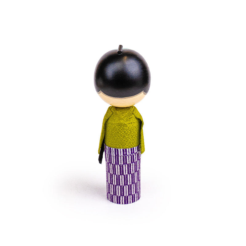 Japansk Kokeshi Dukke - Ung Samurai