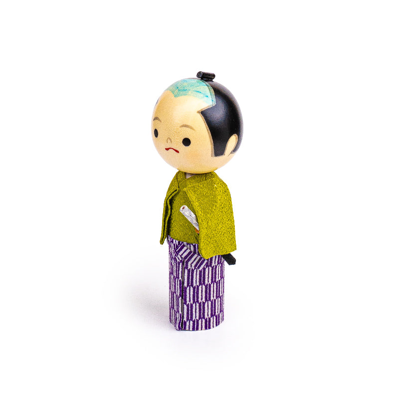 Japansk Kokeshi Dukke - Ung Samurai