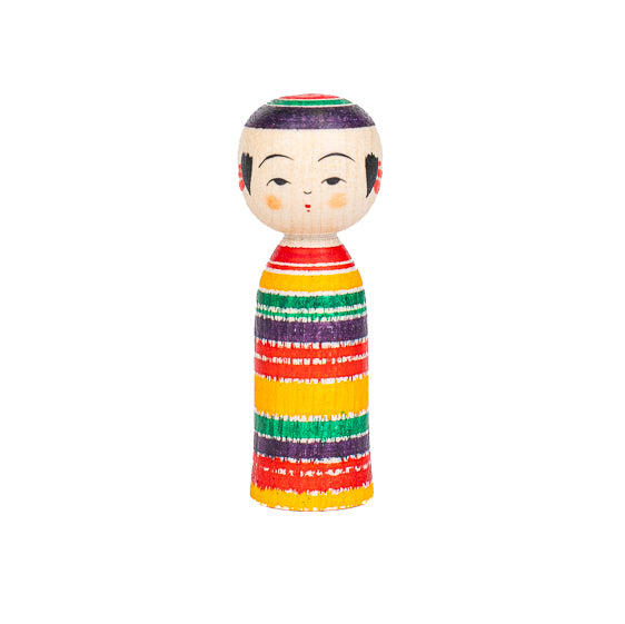Japansk Kokeshi-dukke - Yajiro Tsukuritsuke - 6 cm