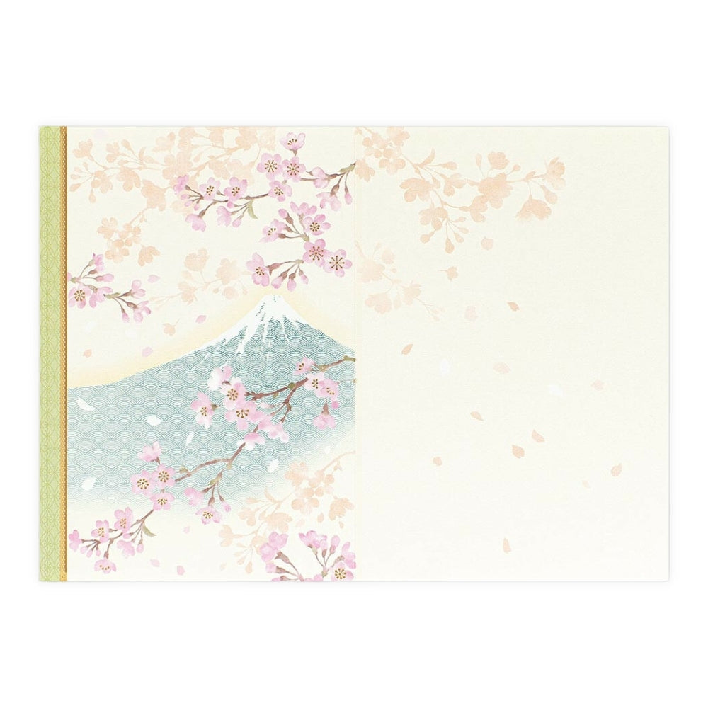 Japansk Kort - Fuji & Kirsebærblomster