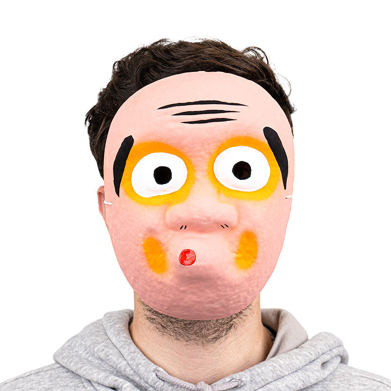 Japansk Maske - Papmaché - Hyottoko