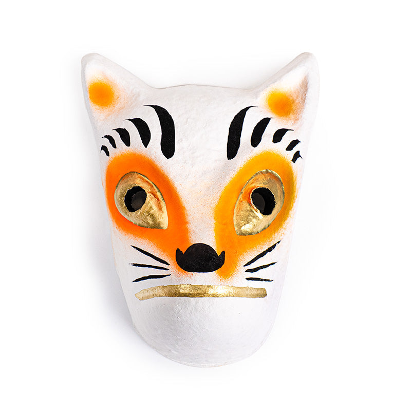 Japansk Maske - Papmaché - Kitsune