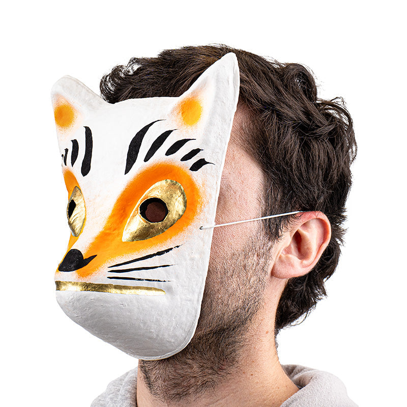Japansk Maske - Papmaché - Kitsune