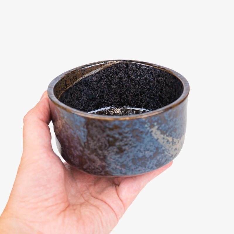 Japansk matchaskål Chawan Arahake