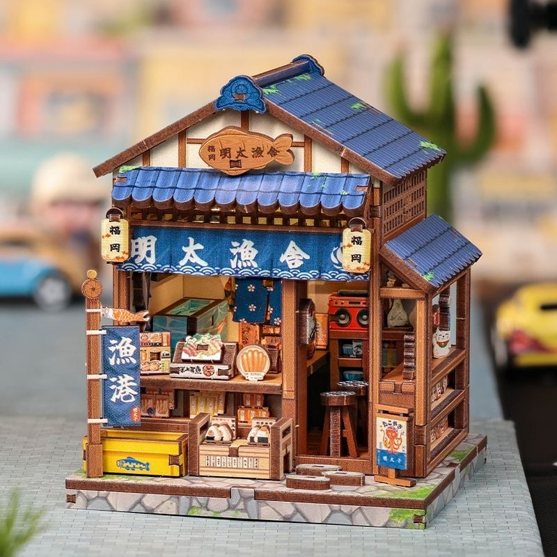 Japansk mini-træhus byggesæt Fukuoka Mentaiko Kitchen