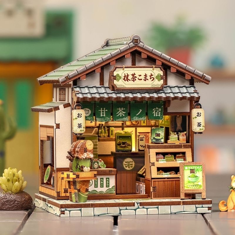 Japansk mini-træhus byggesæt Kyoto Matcha Cottage