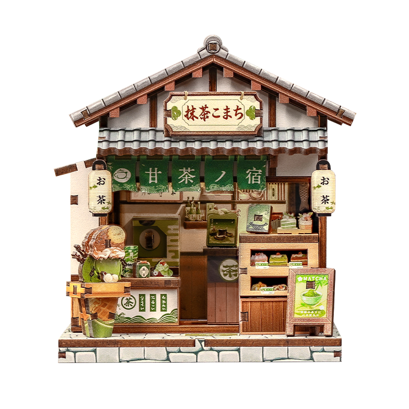 Japansk mini-træhus byggesæt Kyoto Matcha Cottage