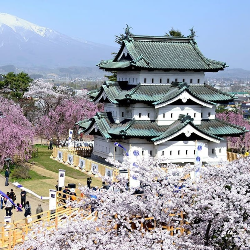 Japansk miniaturemodel - Hirosaki Castle