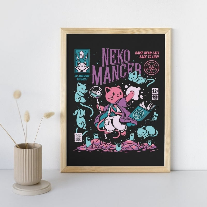 Japansk Nekomancer-plakat A3