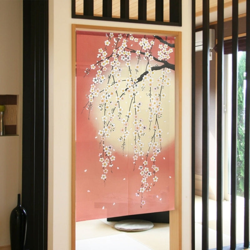Japansk Noren-kirsebærblomst 85 x 150 cm