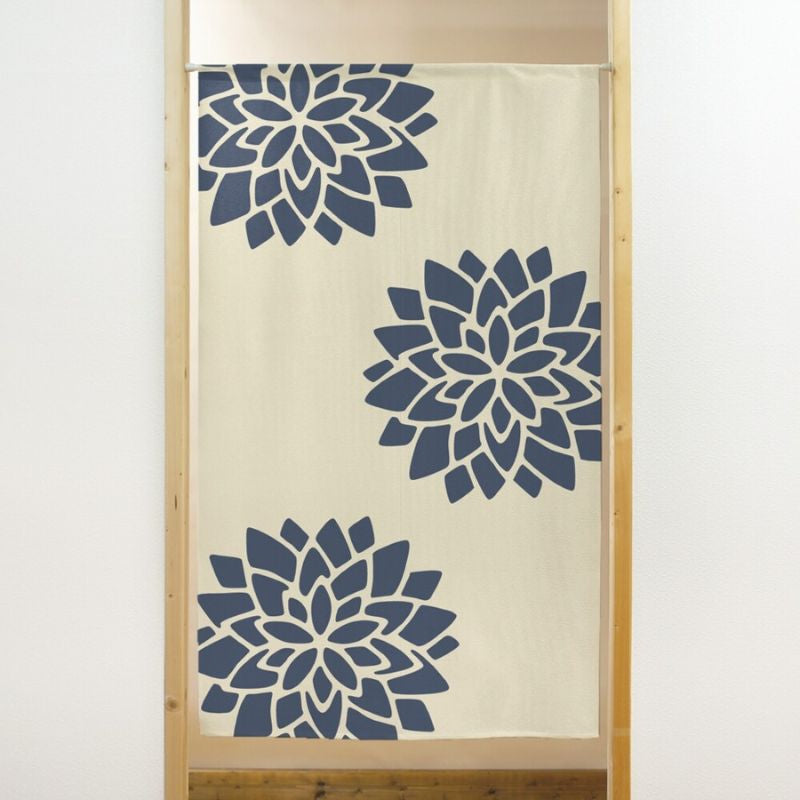 Japansk Noren Lotus-blomst 85 x 150 cm
