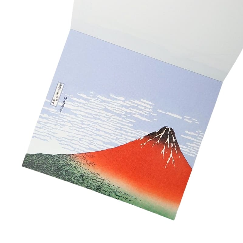 Japansk notesblok med Hokusai-print
