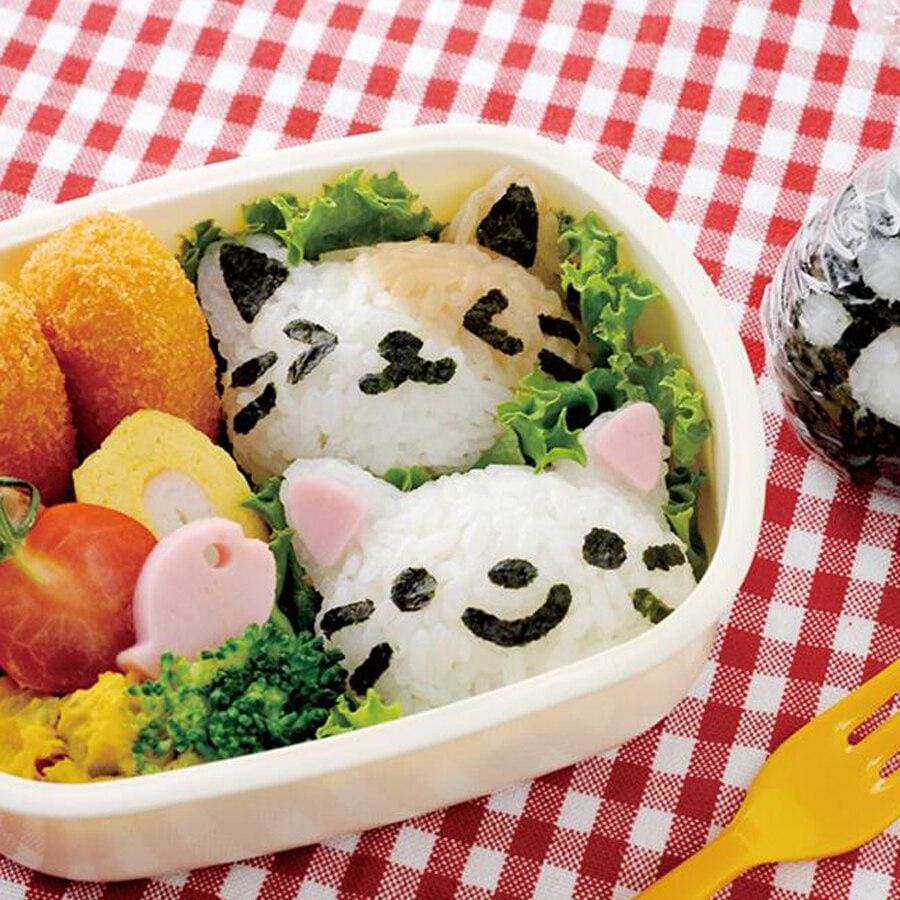 Japansk Onigiri-form med kattehoved