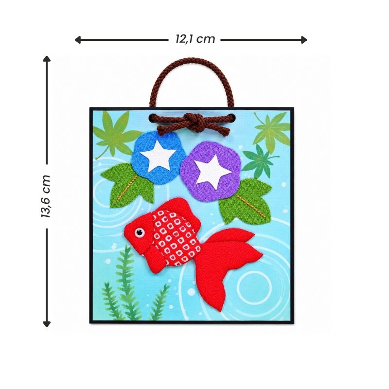 Japansk Oshie-hobbykit med Stof - Guldfisk
