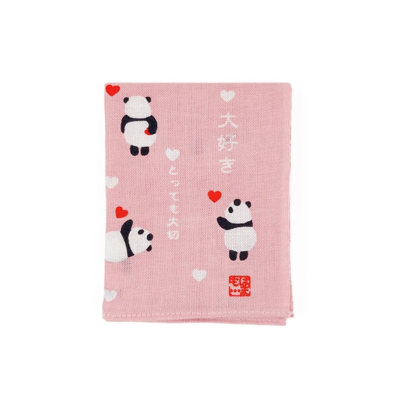 Japansk panda-lommetørklæde
