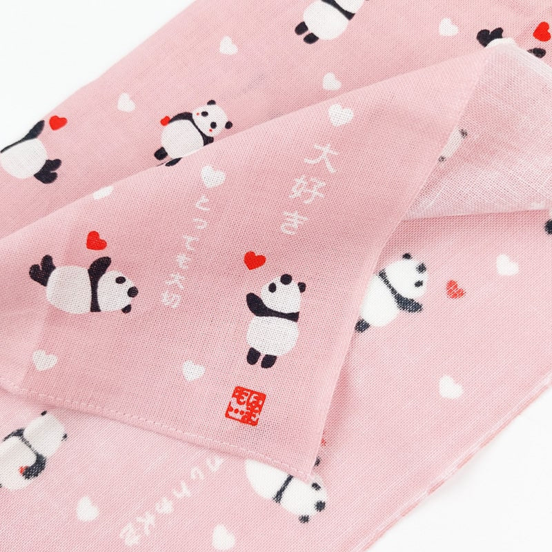 Japansk panda-lommetørklæde