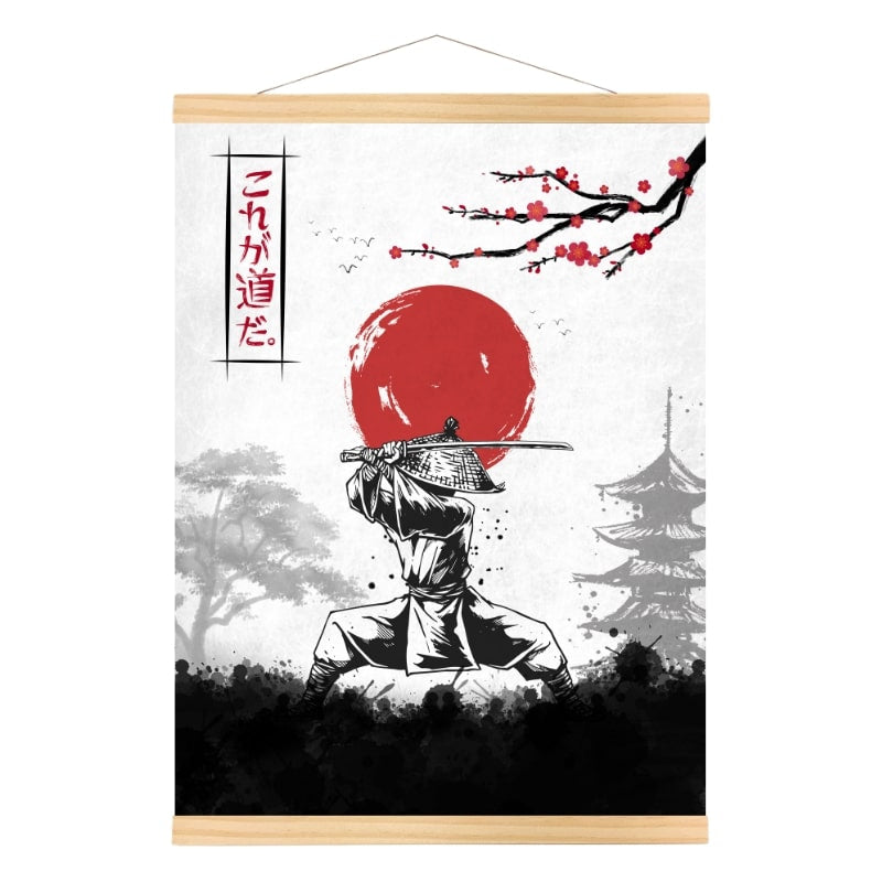 Japansk plakat Bushido-koden A3