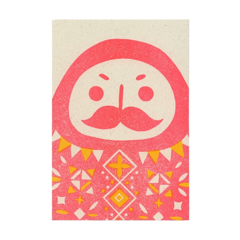 Japansk postkort Daruma