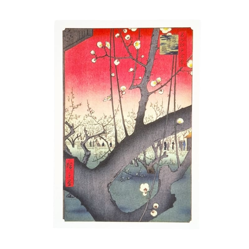 Japansk postkort Kameido Umeyashiki