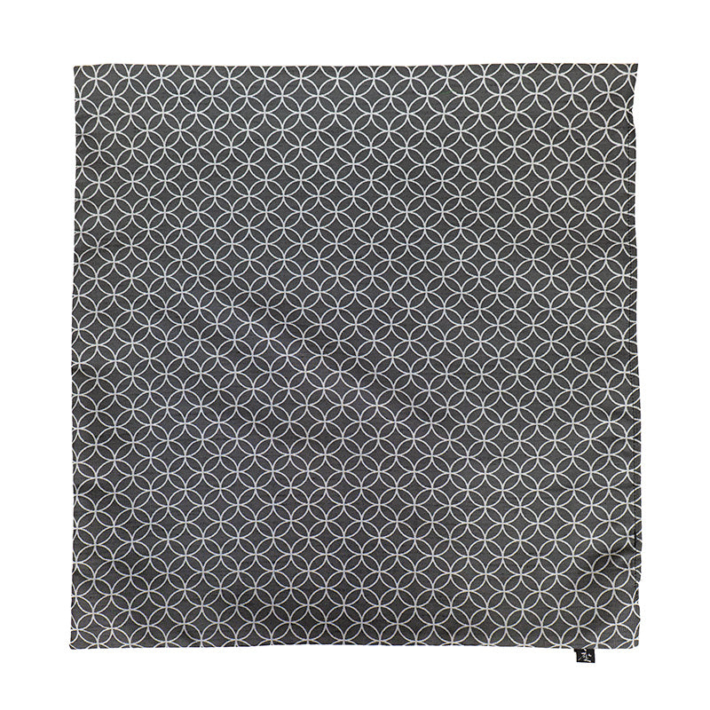 Japansk Pudebetræk Motiv Shippo Grå - 50x50 cm