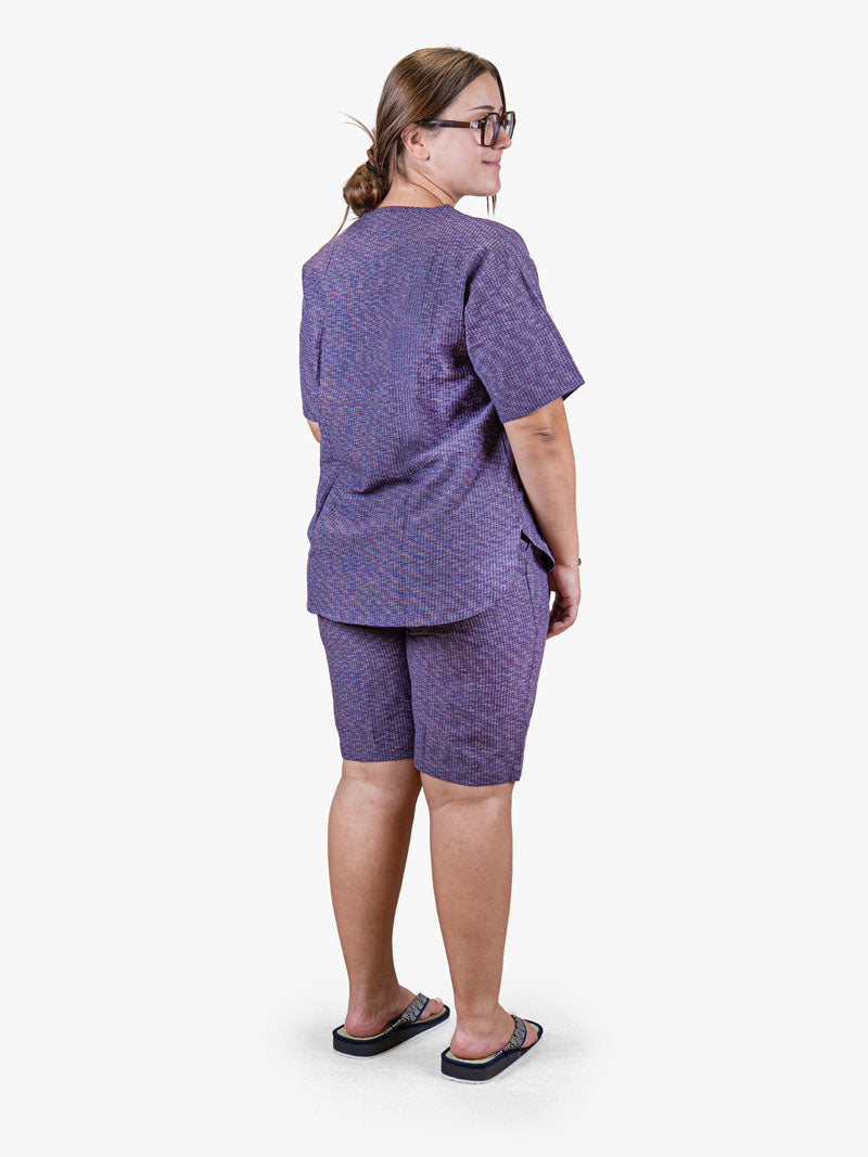 Japansk Pyjamas i Jinbei-stil Dame – Lilla