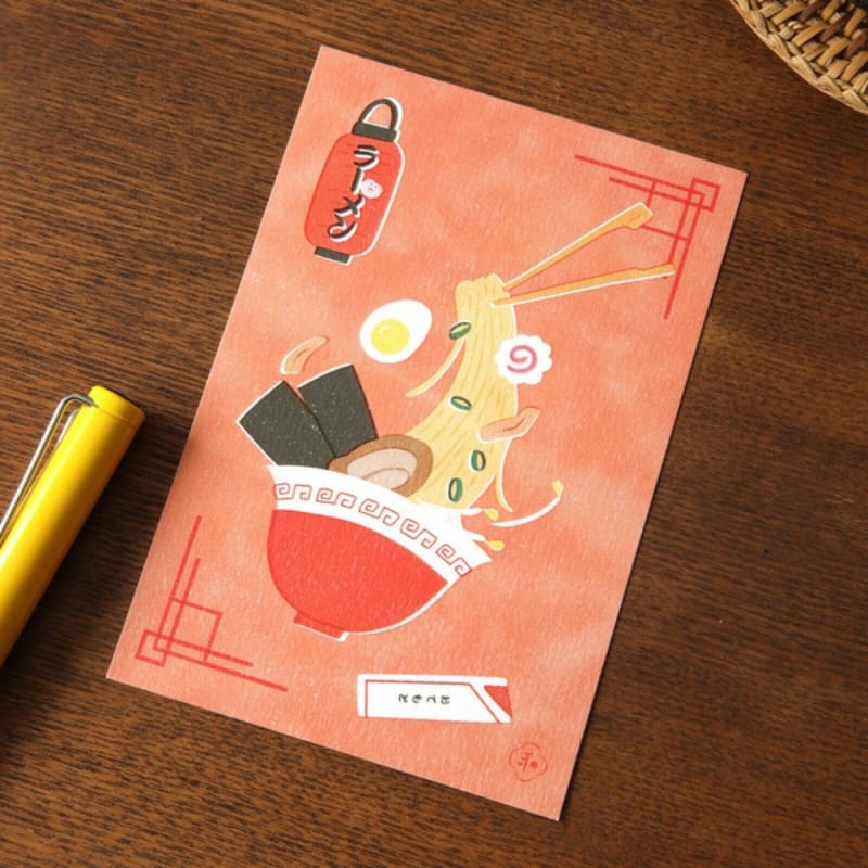 Japansk Ramen-postkort