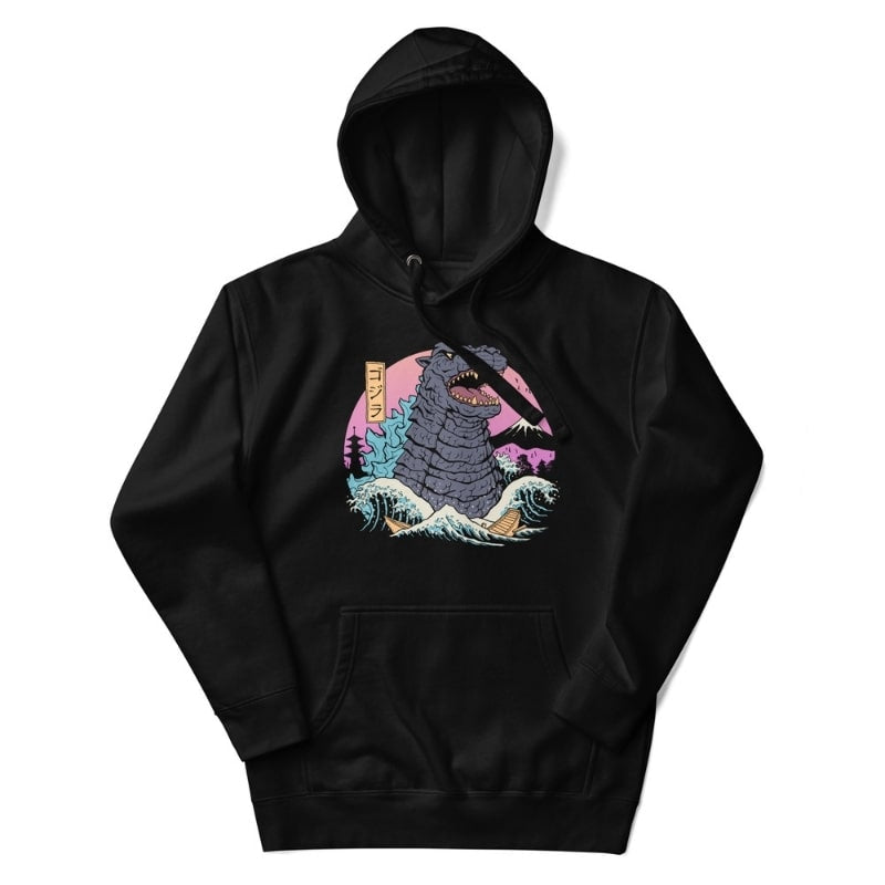 Japansk retro Kaiju-sweatshirt S