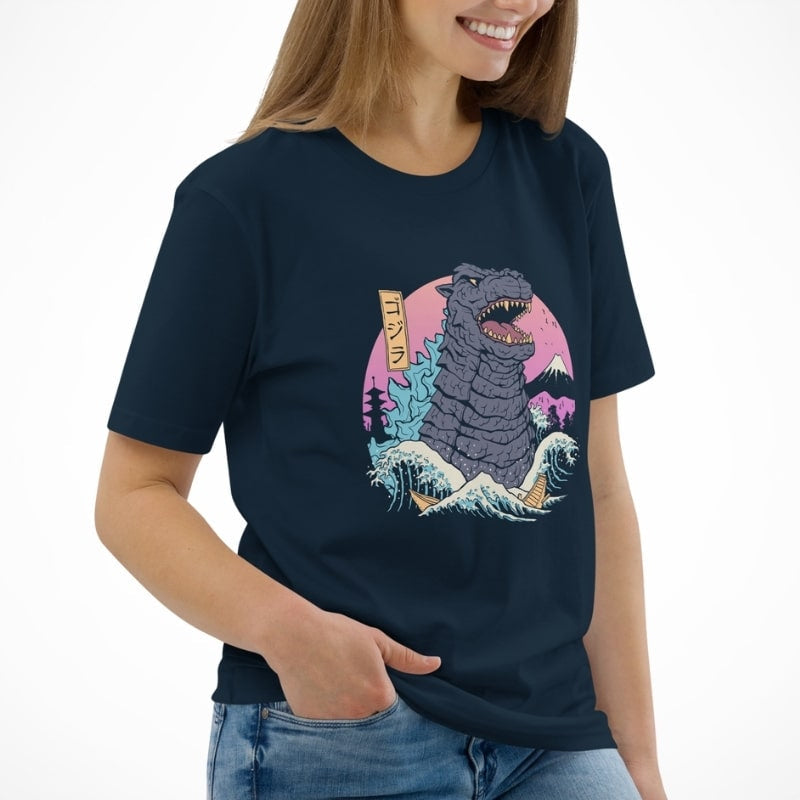 Japansk retro Kaiju T-shirt