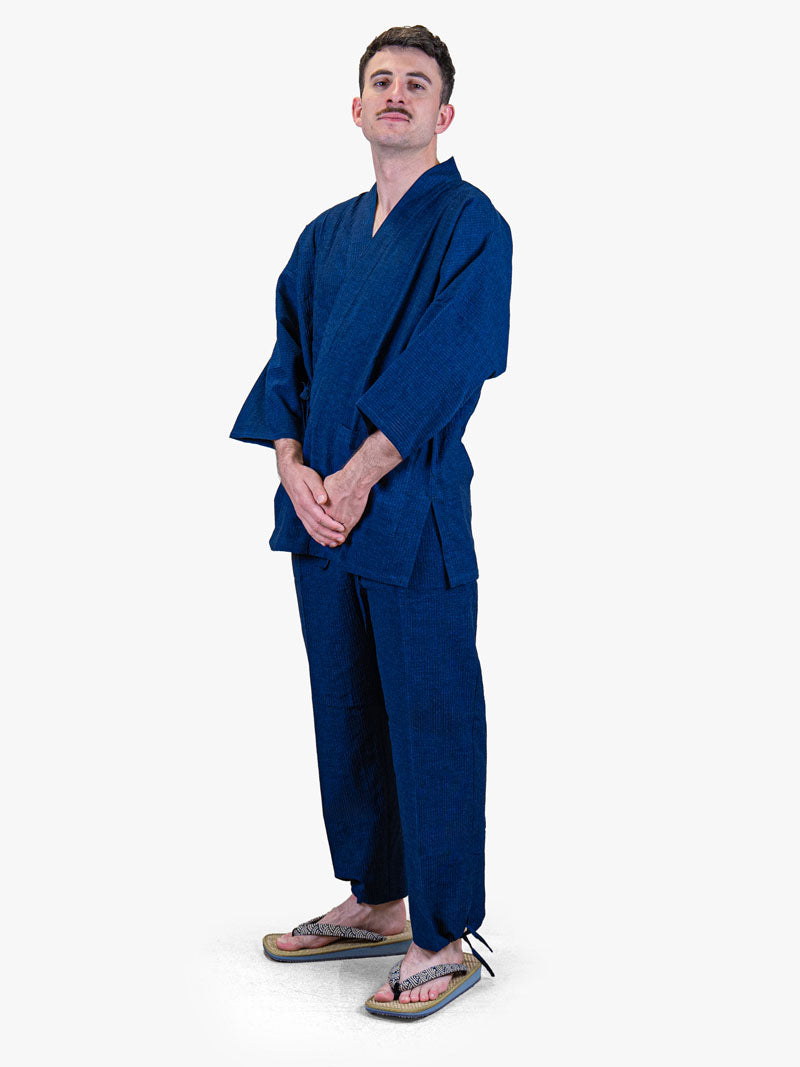 Japansk Samue Herre – Marineblå Sommer