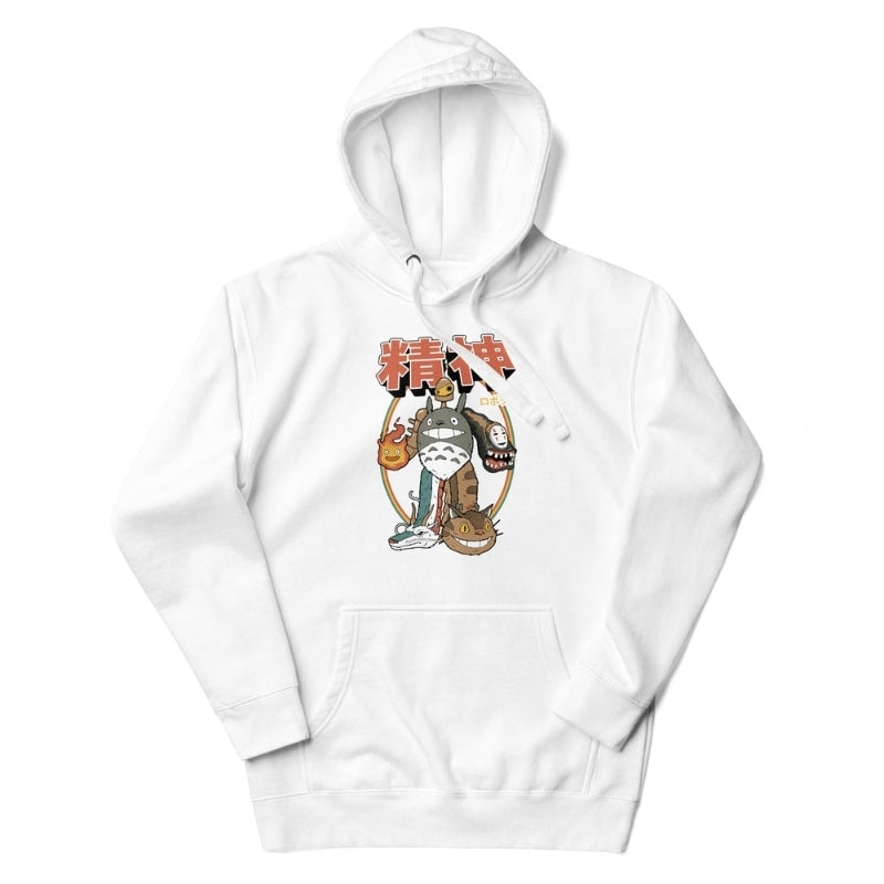 Japansk Seishin-sweatshirt S / Hvid