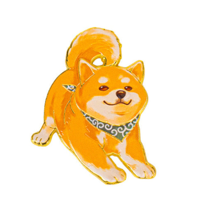 Japansk Shiba Inu-magnet af metal
