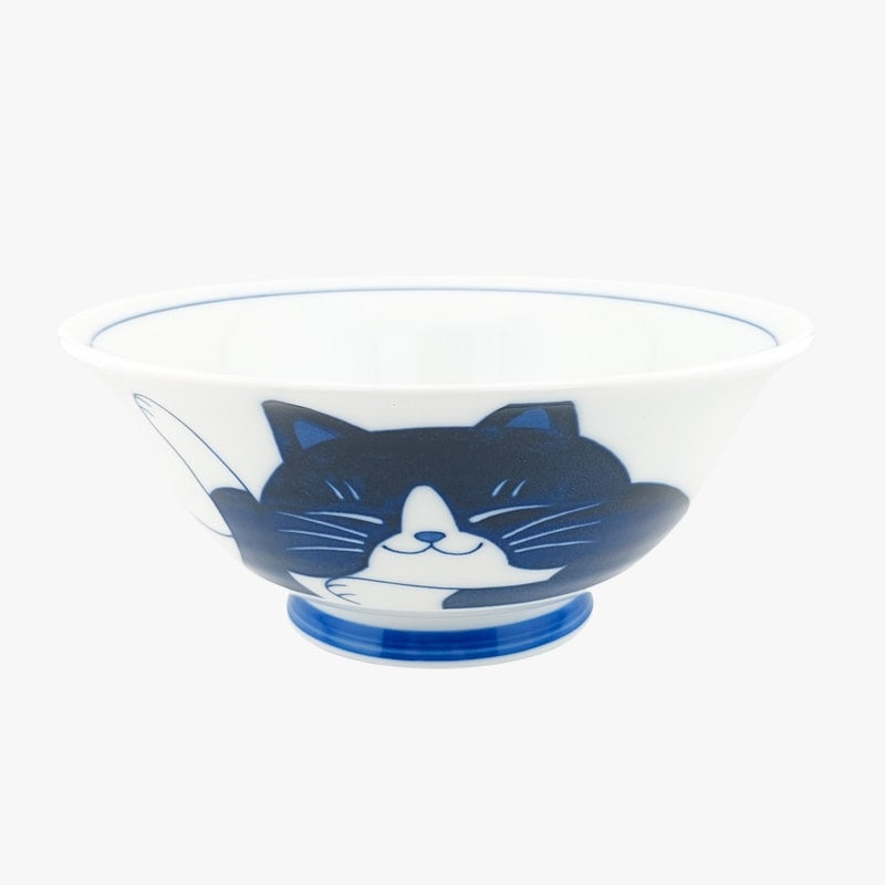 Japansk skål Blå kat