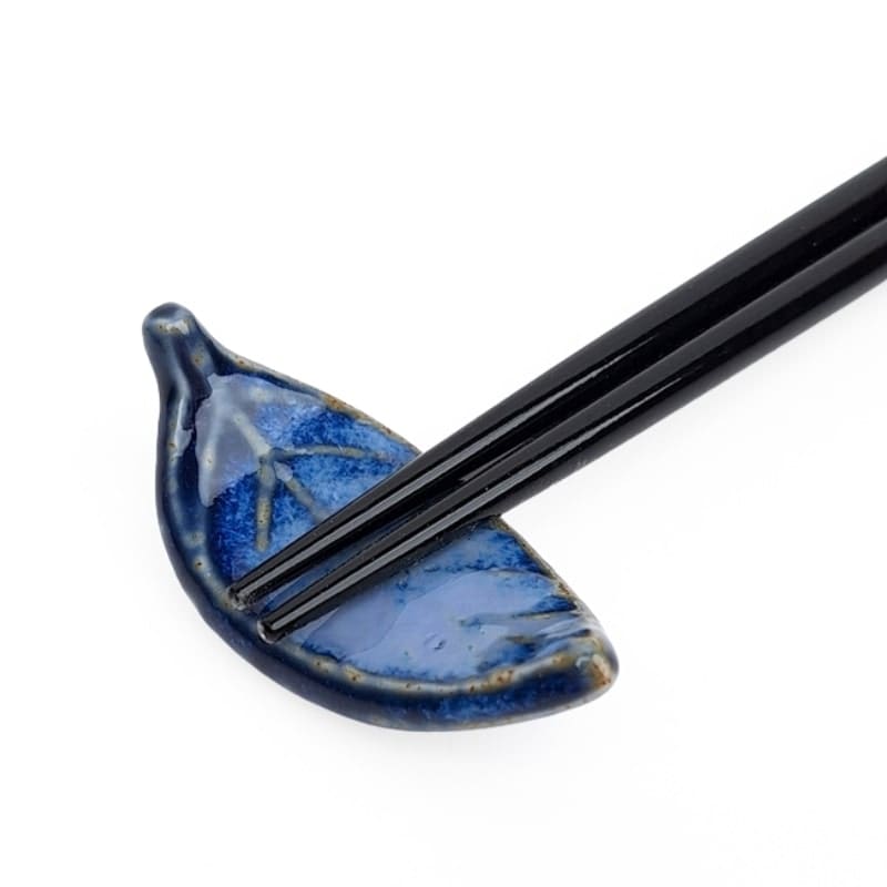 Japansk spisepindeholder Blue Leaf