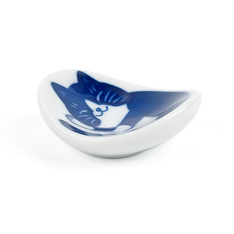 Japansk spisepindeholder med kat