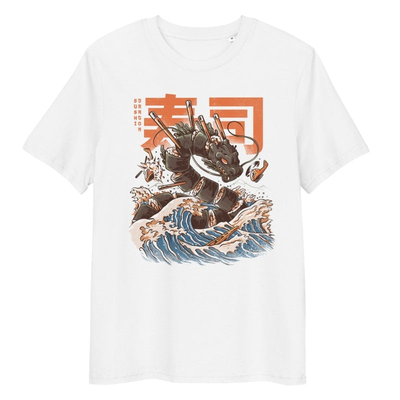 Japansk sushi-drage T-shirt S