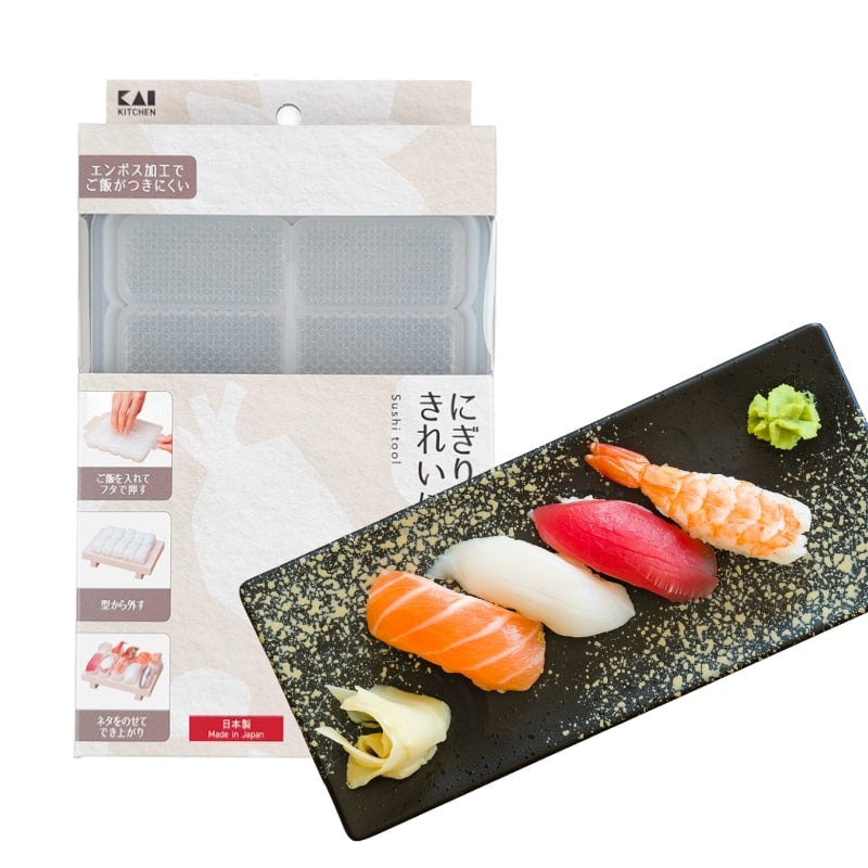 Japansk sushi nigiri-form