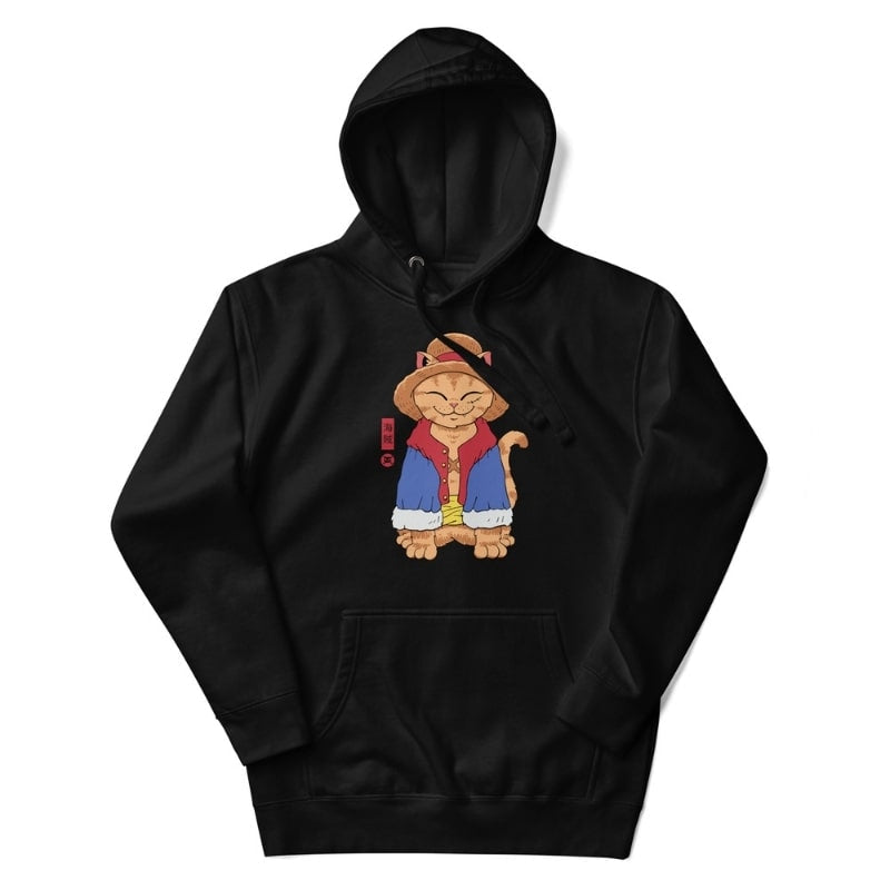 Japansk sweat neko stråhat S / Sort