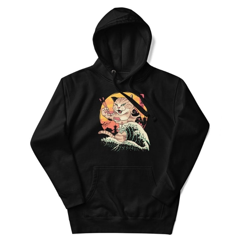 Japansk sweatshirt Kaiju Neko Sushi S