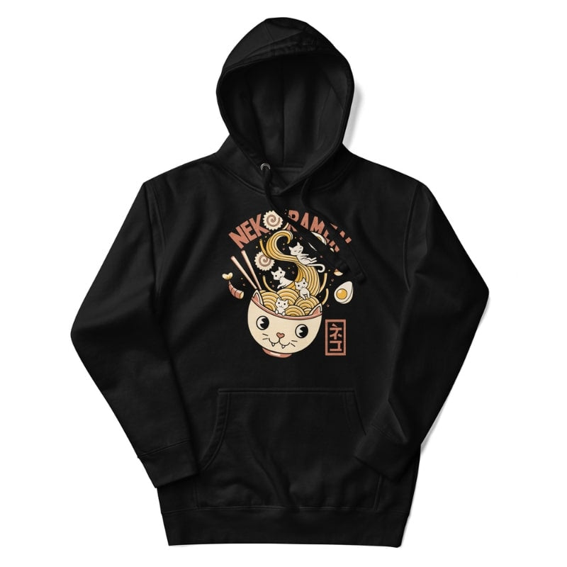 Japansk sweatshirt Neko Ramen S