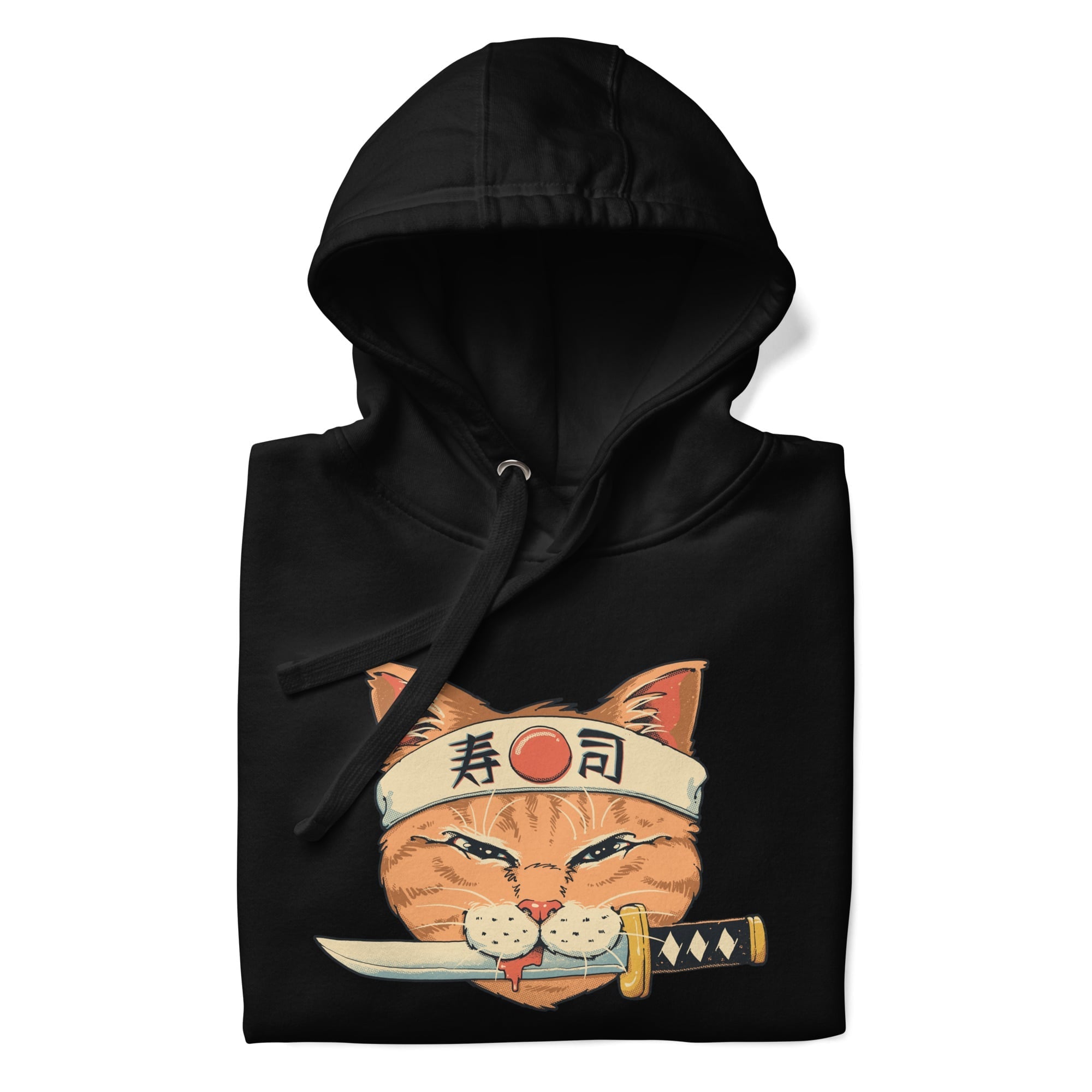 Japansk sweatshirt Neko Sushi Katana