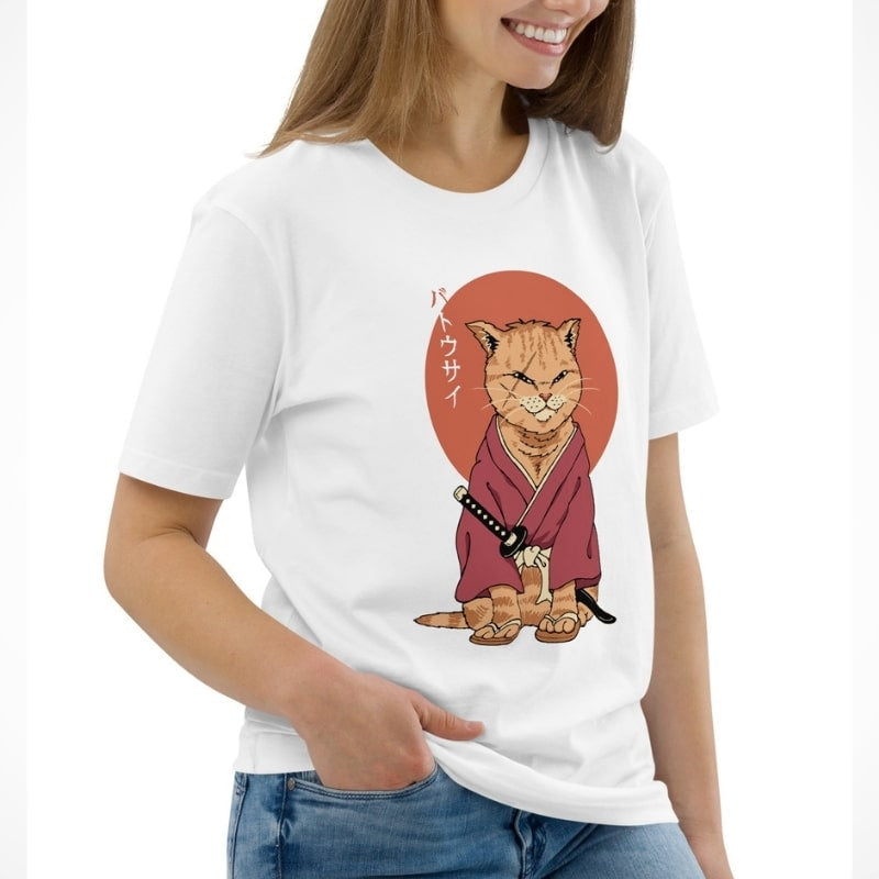 Japansk T-shirt Neko Battôsaï